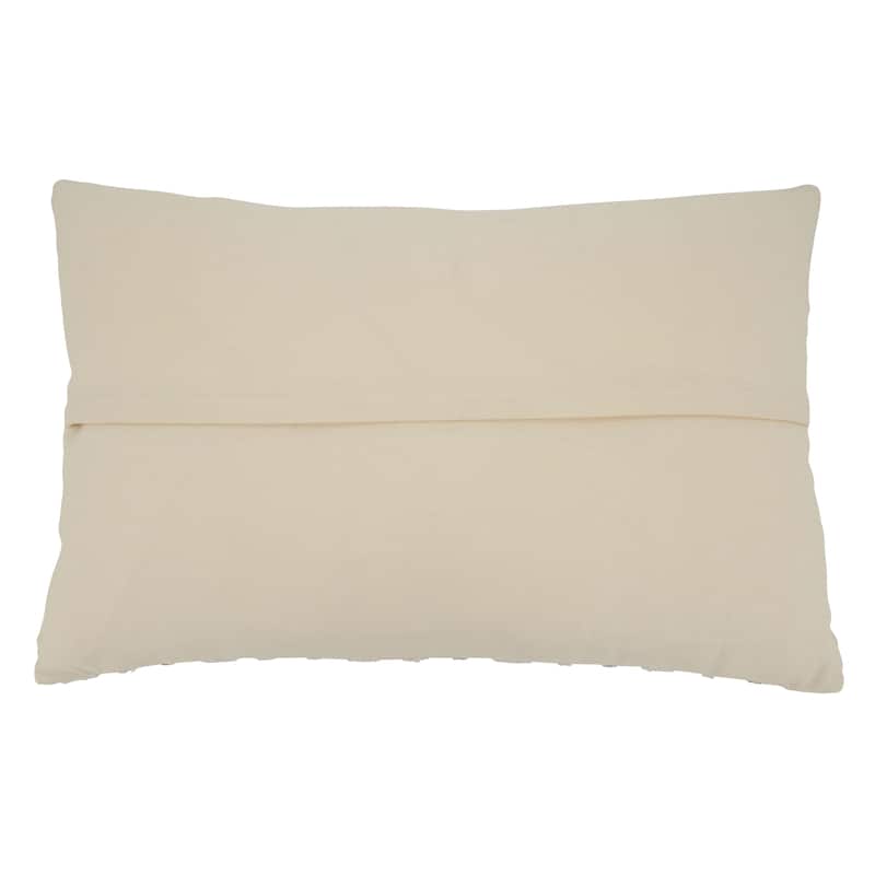 Throw Pillow With Woven Stripe Design