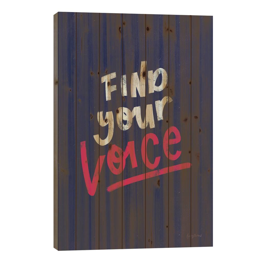 Rise Up I Print On Wood by Becky Thorns - Multi-Color