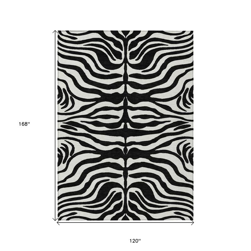 HomeRoots Animal Print Transitional Rectangle Outdoor Rug