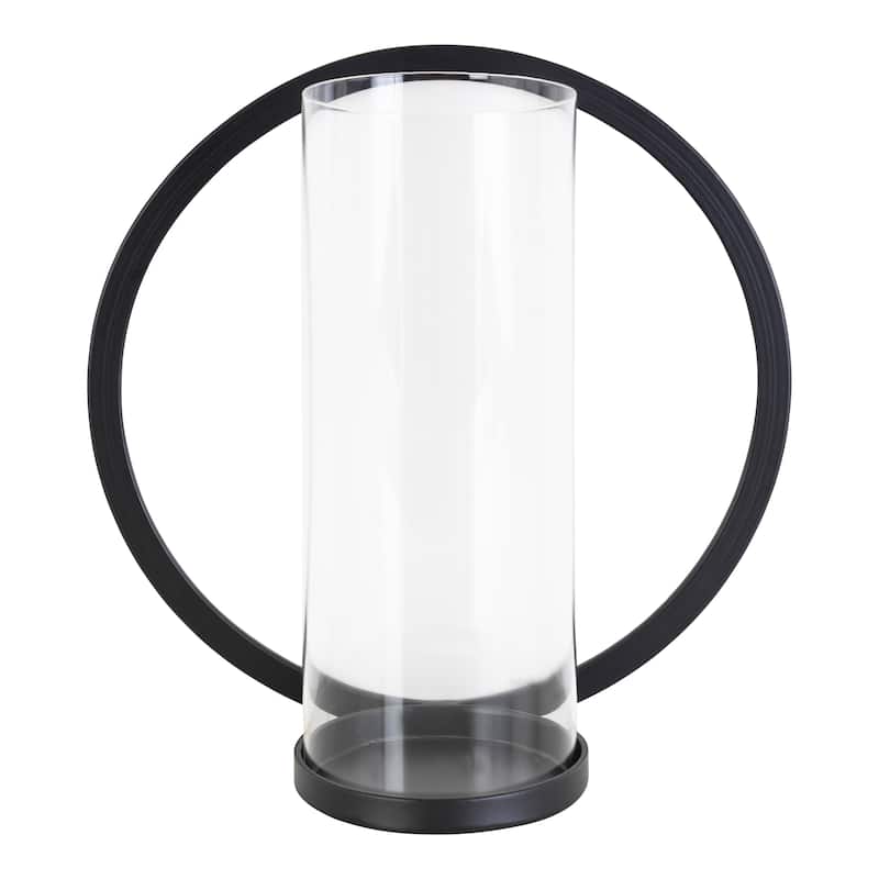 Kate and Laurel Khauli Round Metal Wall Sconce - 12" Diameter