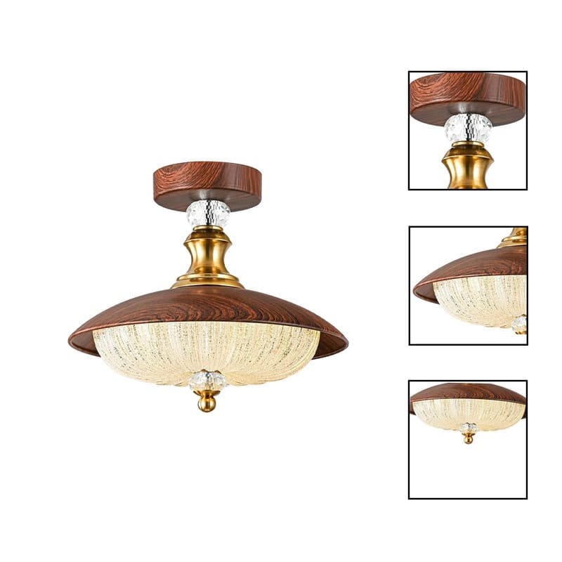 5 Light light fixture brown ceiling light Crystal, glass, metal lighting house