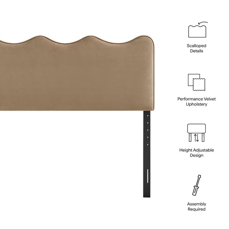 Athena Stain-Resistant Performance Velvet Headboard