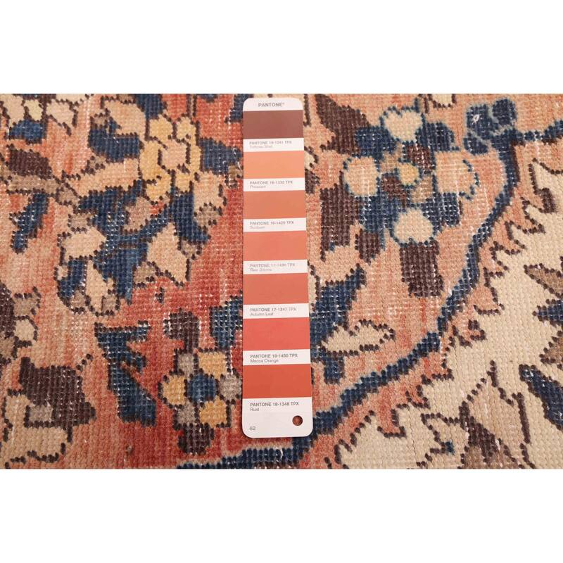 ECARPETGALLERY Hand-knotted Antalya Vintage Copper Wool Rug - 6'7 x 10'1