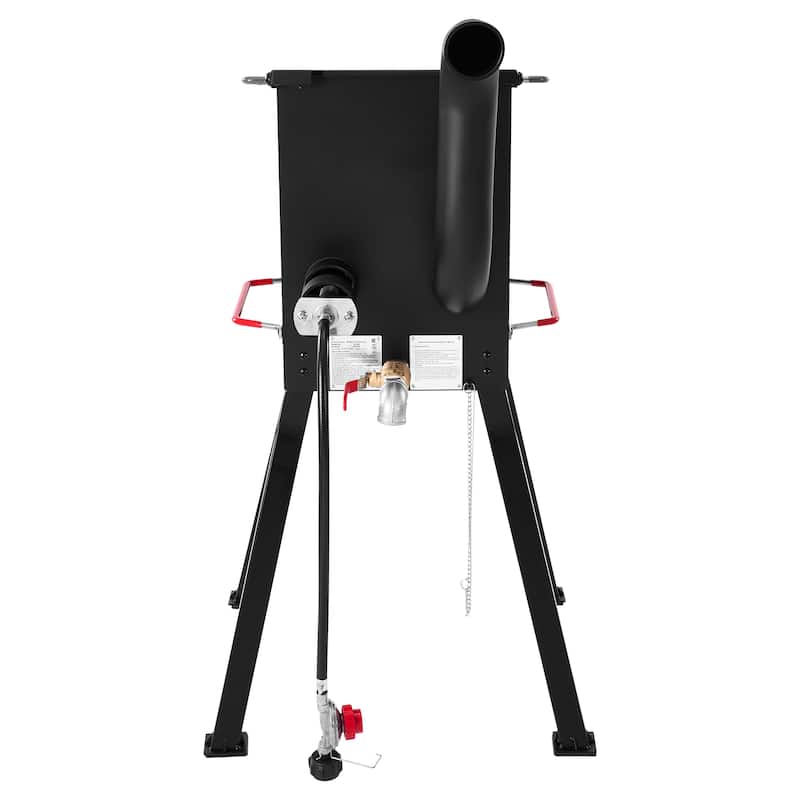 Creole Feast DF02B Outdoor Propane Deep Fryer, 17 QT Oil Capacity with 2 Frying Baskets, Lid & Thermometer, 54,000 BTU