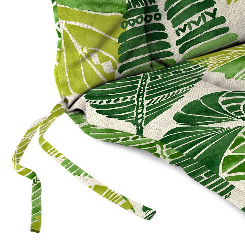 21" x 38" Outdoor Chair Cushion with Ties and Loop - 38'' L x 21'' W x 3.5'' H