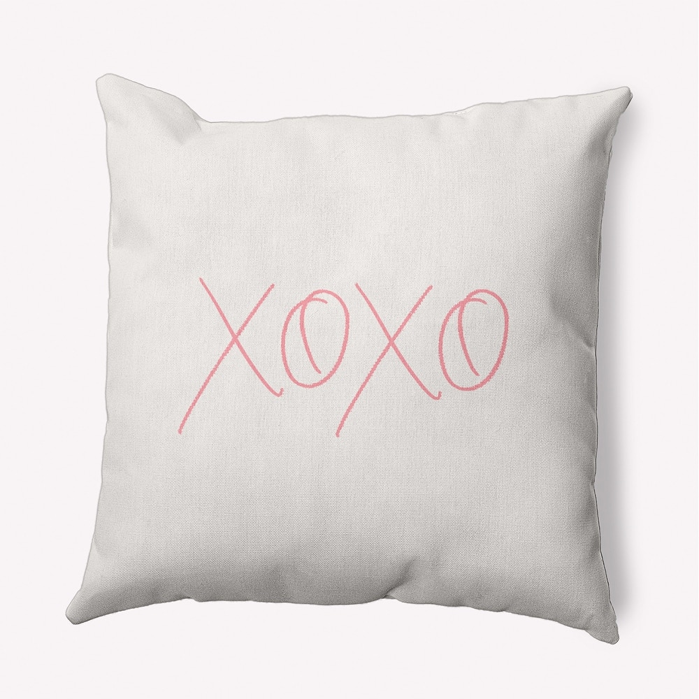 Modern XOXO Valentine's Day Decorative Indoor Pillow