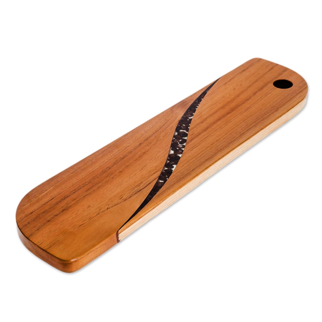Novica Handmade Greet The Morning Teak Wood Trivet
