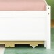 preview thumbnail 7 of 10, White Twin Size Bed with Built-in USB ,Type-C Ports, LED light, Bookcase Headboard, Trundle and 3 Drawers Storage Bed Frame
