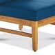 preview thumbnail 36 of 86, Christopher Knight Home - Outdoor Patio Conversation Set, Acacia Wood Frame, Cushions & Slatted Coffee Table