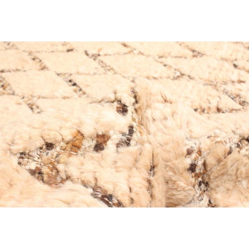 ECARPETGALLERY Hand-knotted Tangier Tan Wool Rug - 5'2 x 7'8