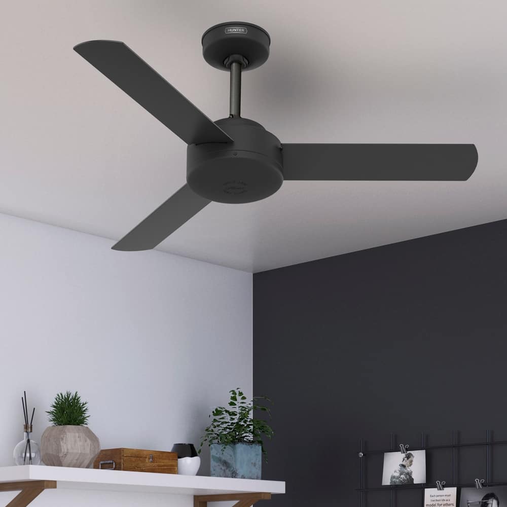 Hunter 52" and 44" Presto Ceiling Fan w/ Wall Control - Contemporary, Industrial, Scandinavian