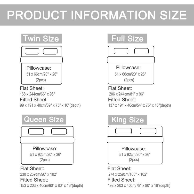 Solid 4 Piece Bed Sheet Set 110gsm Polyester Microfiber