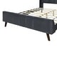 preview thumbnail 54 of 72, Twin/Full/Queen Size Velvet Upholstered Platform Bed Frame with Headboard and Wooden Slats Support, No Box Spring Needed