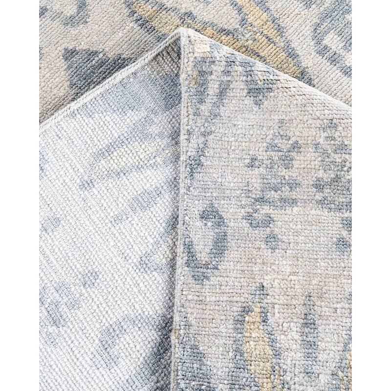 Modern One-of-a-Kind Handmade Area Rug - Beige, 8' 1" x 10' 3" - 8' 1" x 10' 3"