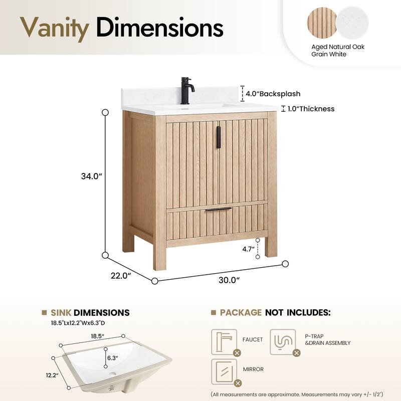 Shenzhen Bath Vanity with Composite Stone Top without Mirror