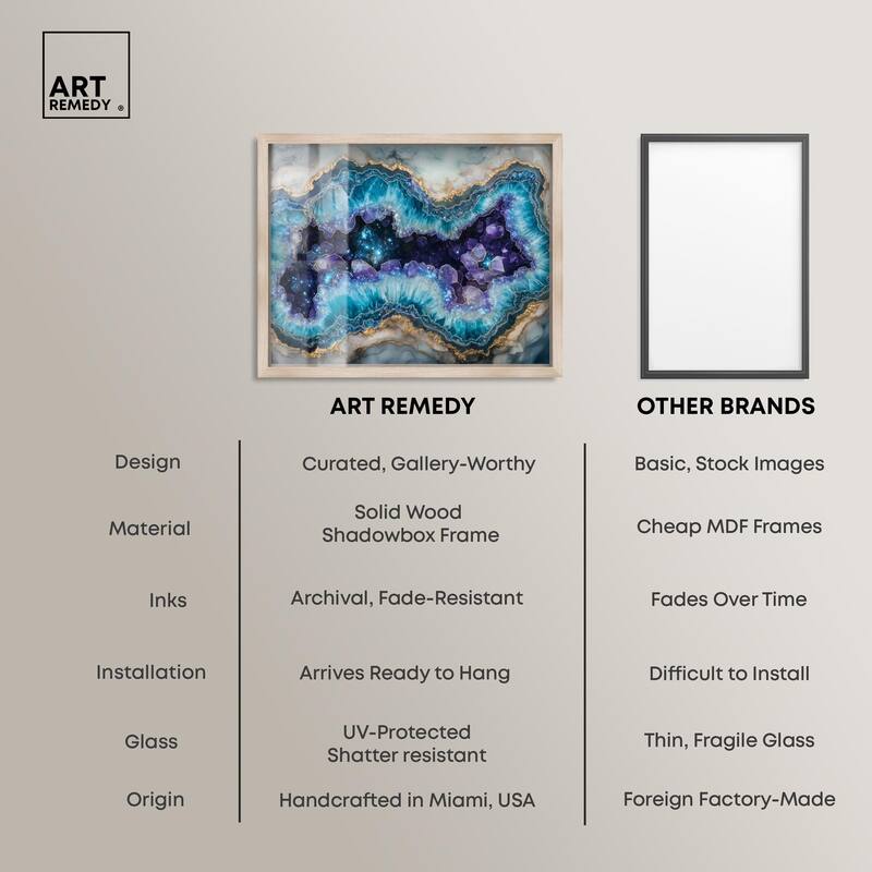 Stellar Shard Core Shadowbox by Art Remedy