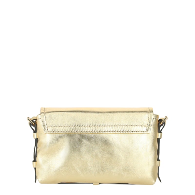 Moschino Logo-Lettering Metallic Crossbody Bag