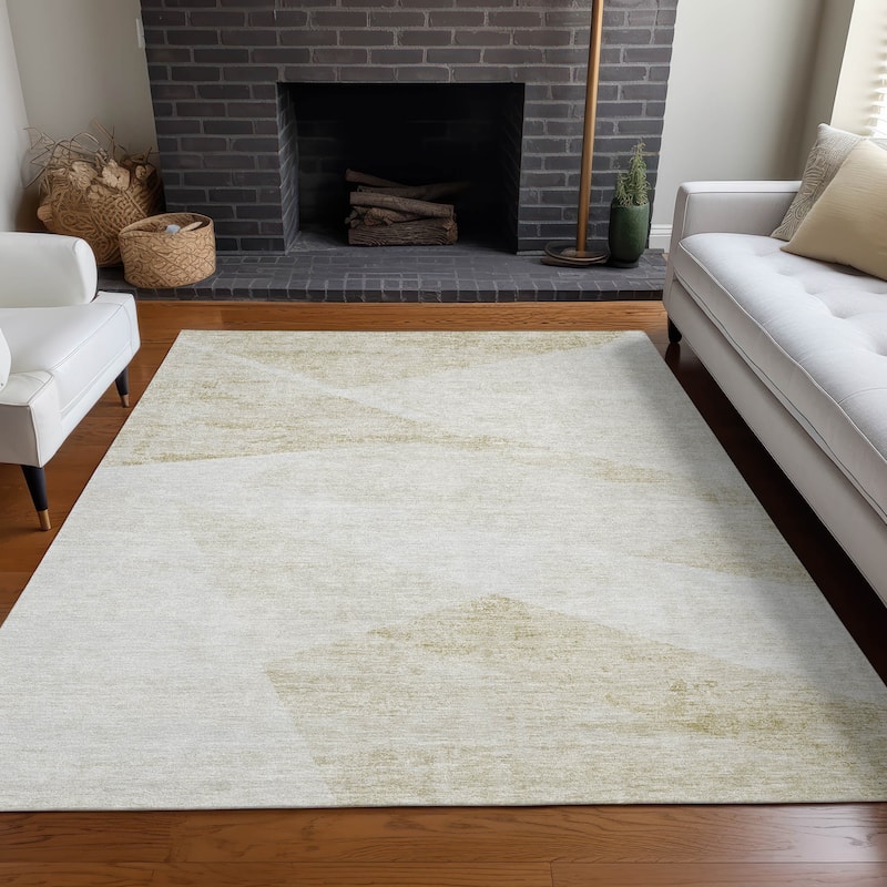 Premium Washable Super Soft Mayfield Rug - Khaki - 2' 6" x 3' 10" - Rectangle