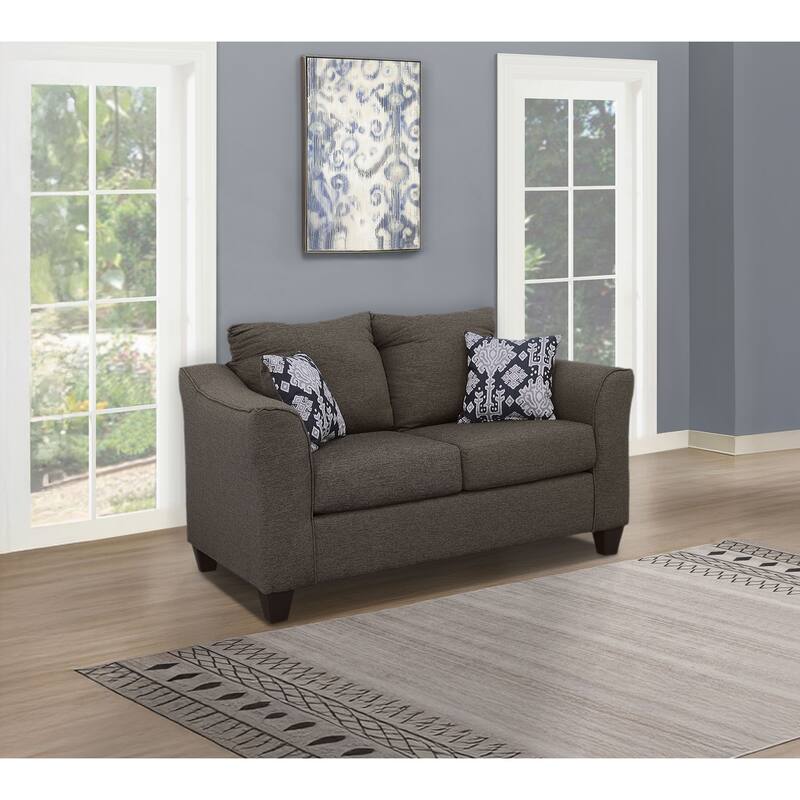 Salizar Upholstered Flared Arm Loveseat - 60" x 37" x 39"