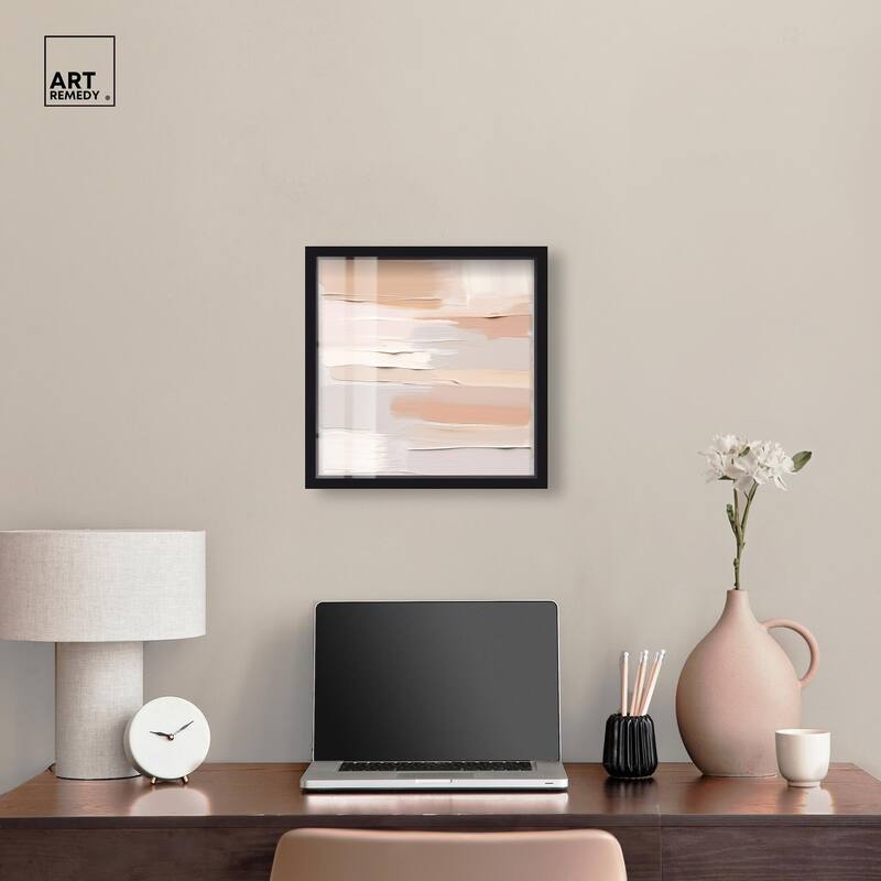 Roseate Cream Tones I Shadowbox by Art Remedy