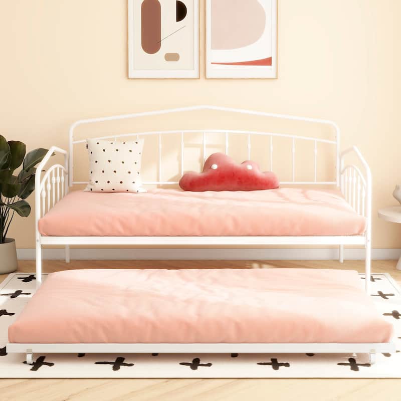 Daybed with twin trundle, Black