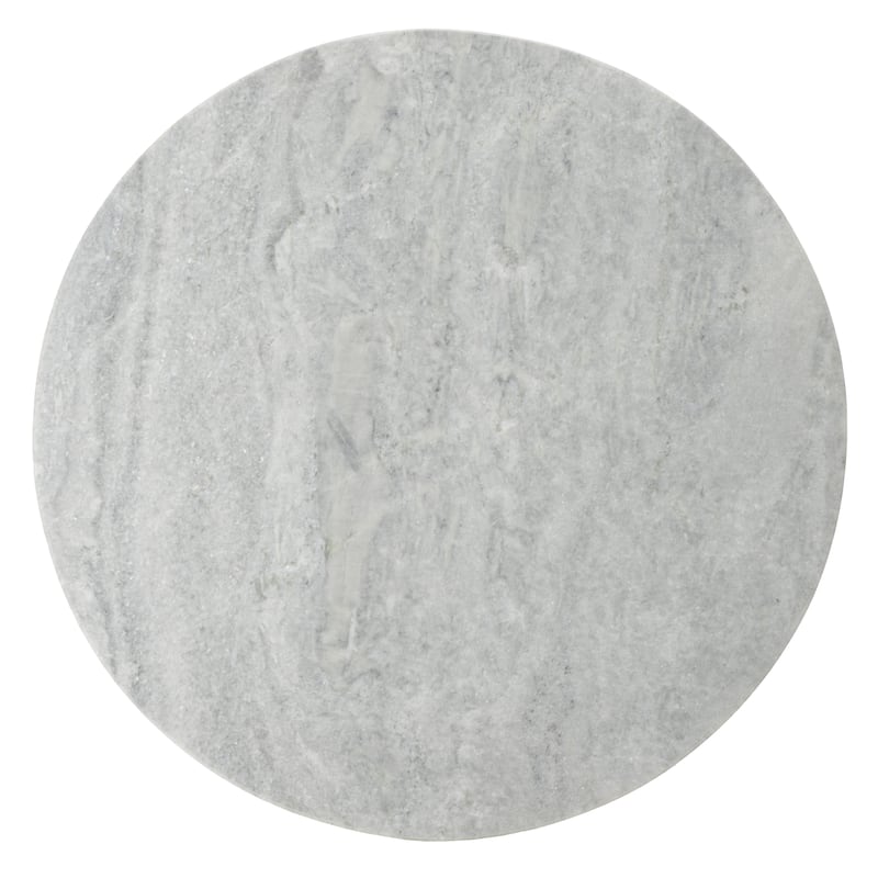 SAFAVIEH Couture Ghicu Tall Round Marble Accent Table - 22 In W x 21 In D x 24 In H - 21"W x 21"D x 24"H