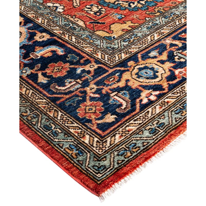 Serapi One-of-a-Kind Hand-Knotted Area Rug - Red - 8' 11" x 11' 10"