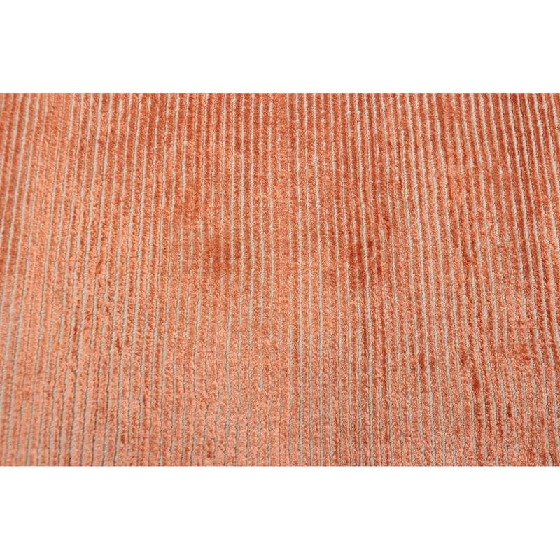 ECARPETGALLERY Hand Loomed Shimmer Copper Viscose Rug - 5'6 x 8'0