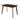 Wood Dining Table with Angled Legs in Chestnut