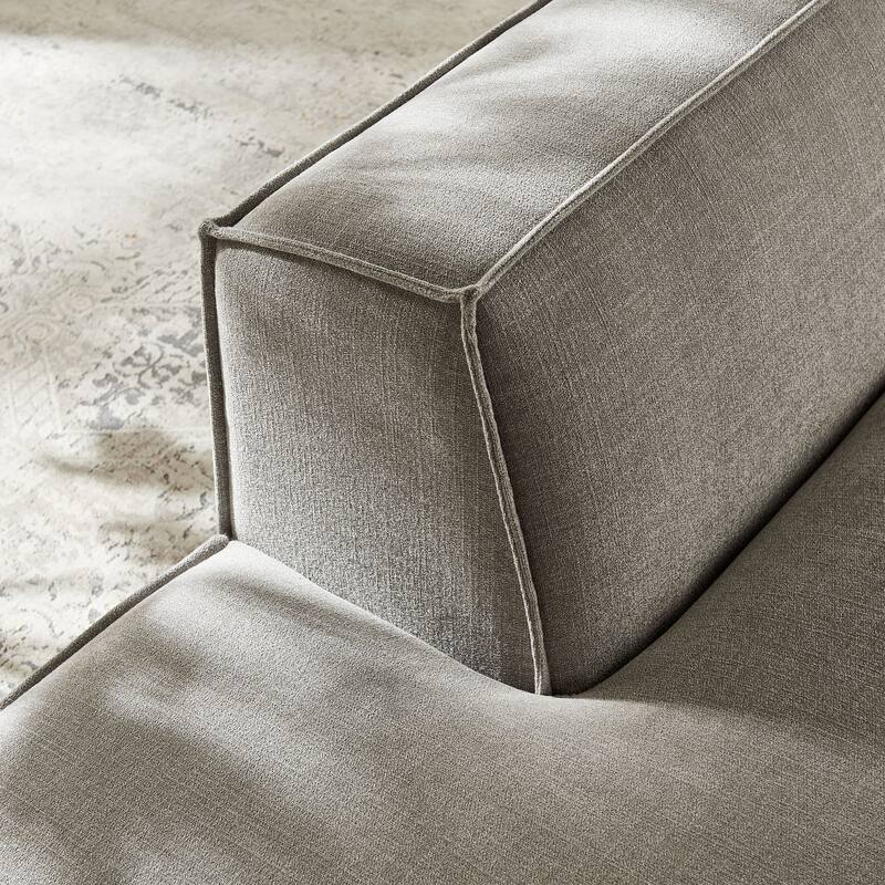 Restore Performance Fabric Upholstered Left-Facing Armless Modular Chaise