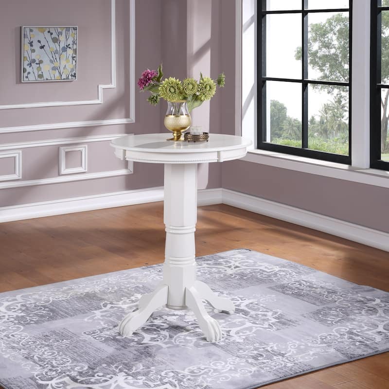 Florence 30-inch Round Wood Pub Table