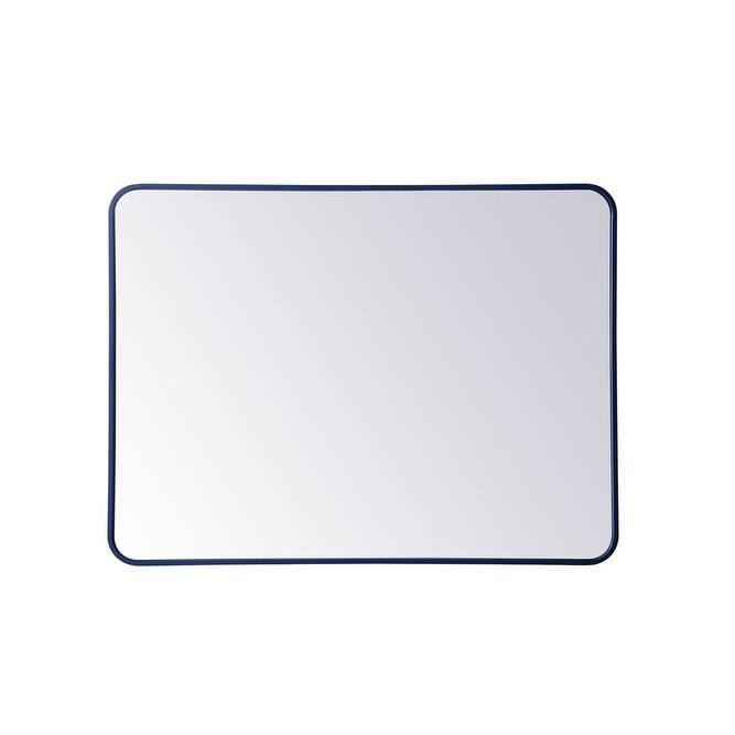 Elegant Lighting MR803040 Evermore 30" W x 40" H Rectangular Framed
