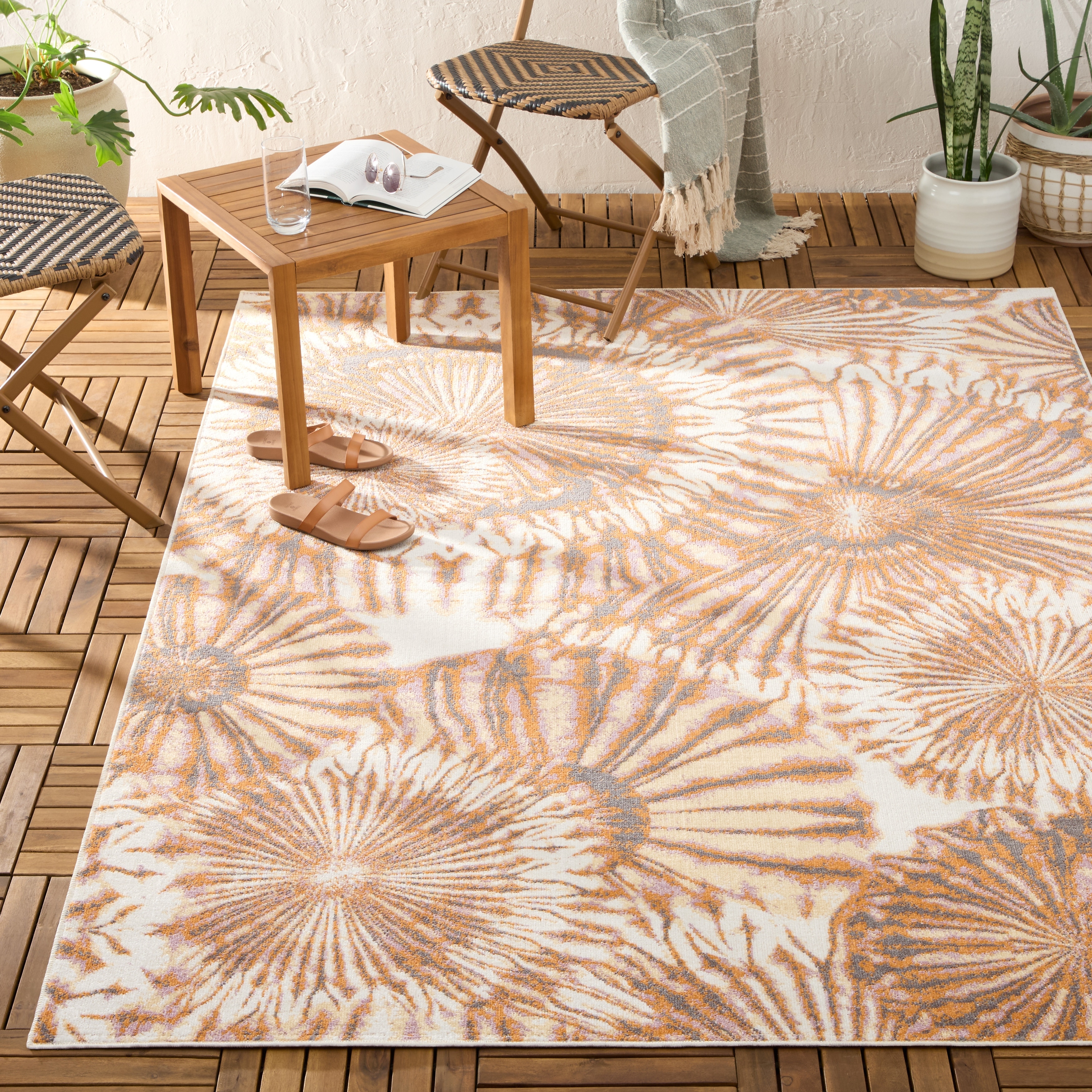 TOMMY BAHAMA Shibori Summer Tie Dye Indoor Outdoor Area Rug, Tie