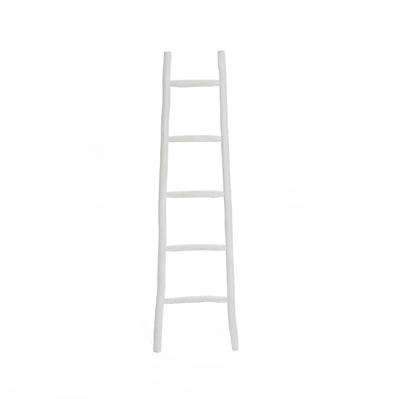 White Solid Wood 5-Rung Blanket Ladder - 59.1" H