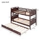 preview thumbnail 3 of 7, Twin-Over-Twin Wooden Bunk Bed with Twin Size Trundle, Separable Bunk Bed