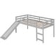 preview thumbnail 11 of 42, Twin Size Multifunctional Design Loft Bed with Slide and Solid Wood For Bedroom,Dorm,Kids