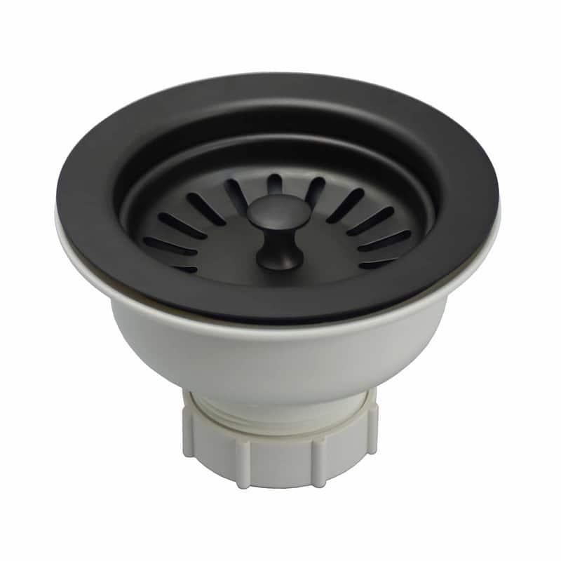 3.5" Basket Strainer for Kitchen Sink Drain - Gunmetal