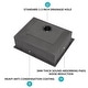 preview thumbnail 19 of 18, Black Stainless Steel Single Bowl Drop-in Kitchen Sink with Rinse Grid