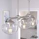 Option Brushed Nickel-Clear Seeded Glass