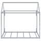 preview thumbnail 18 of 25, Twin Metal House Bed Frame, Durable Platform with Sleek Modern Design, Black