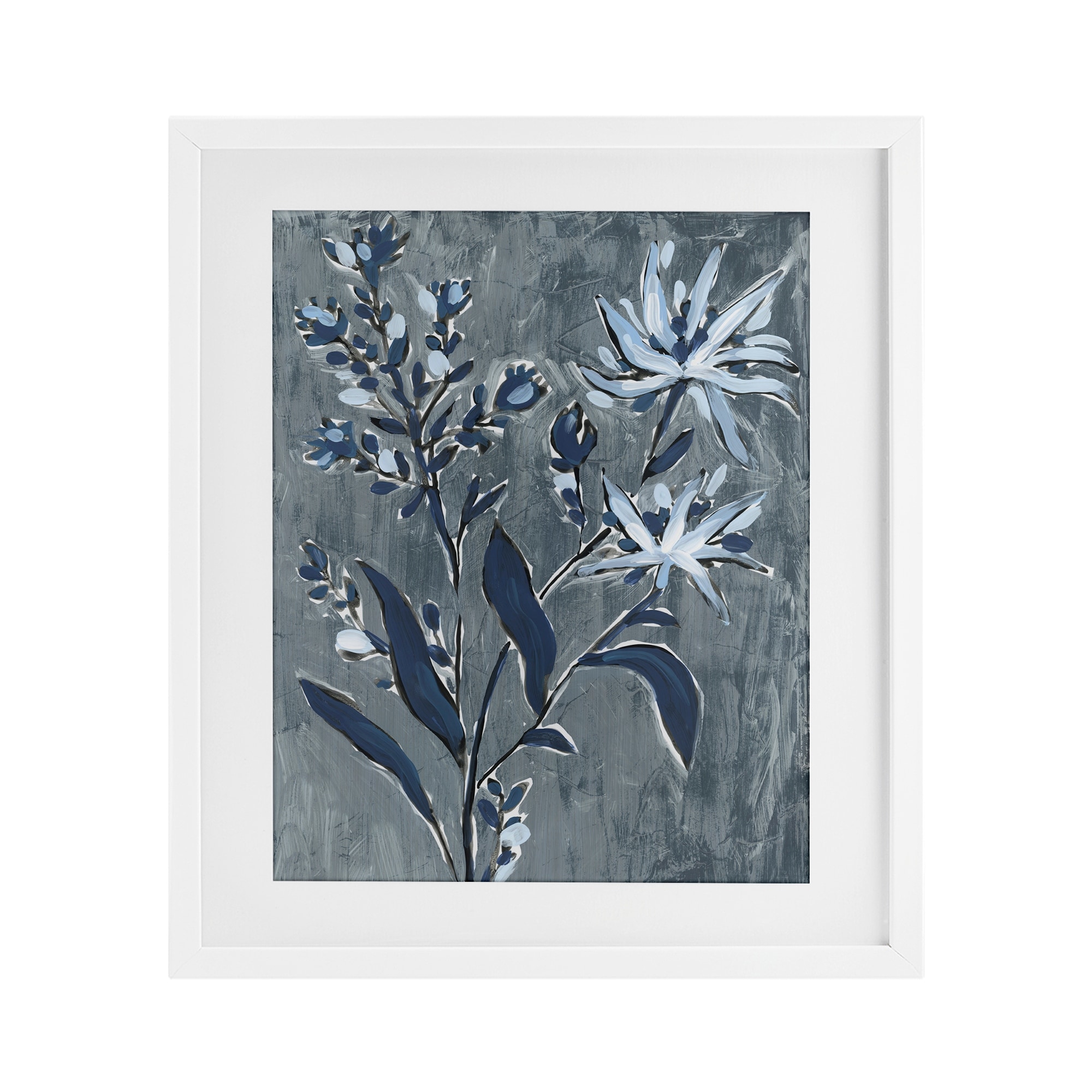 Vintage Navy Sprig June Erica Vess