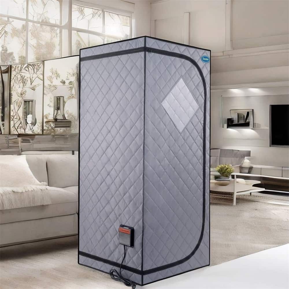 Full Size Infrared Sauna Tent w/ Infrared Panels and Heating Foot Pad - N/A