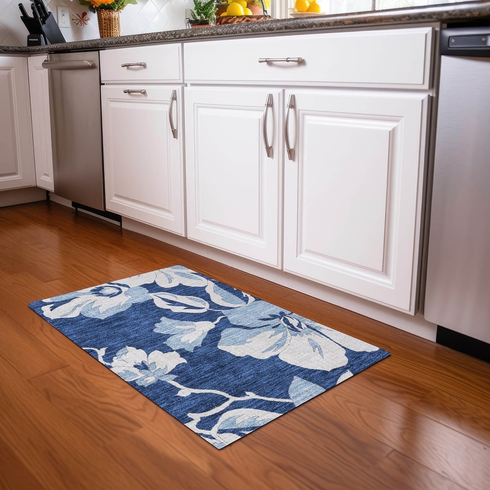 Premium Washable Super Soft Modern Floral Mayfield Rug