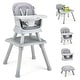 preview thumbnail 16 of 58, Costway 8-in-1 Baby High Chair Convertible Dining Booster Seat with Grey