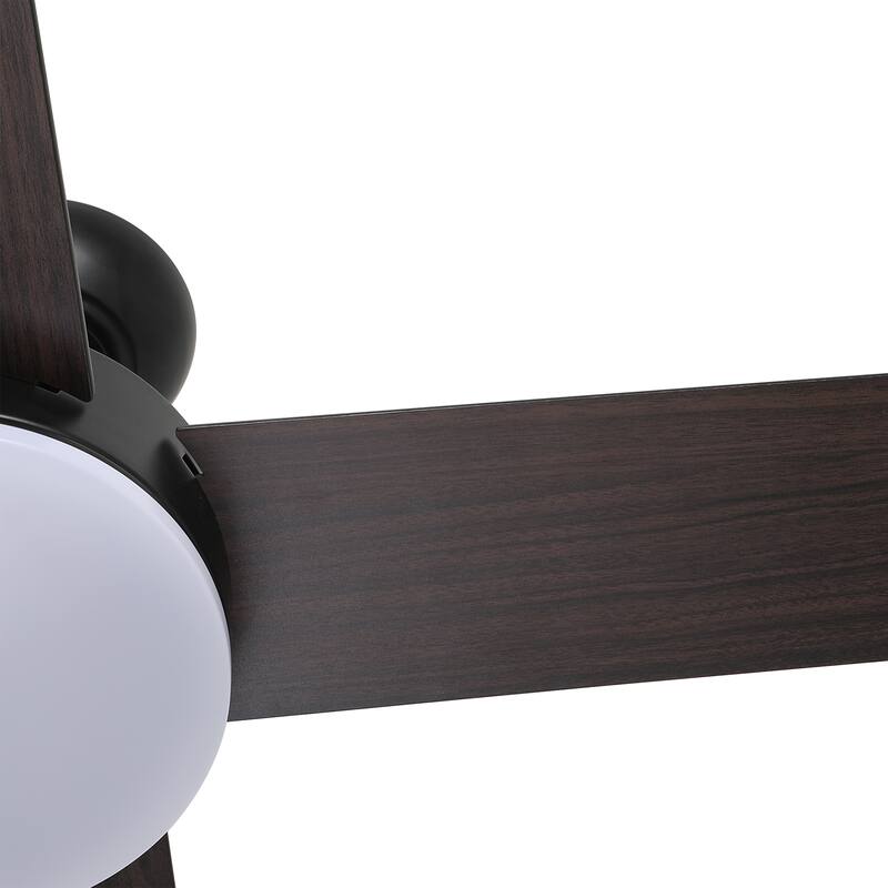 42'' Black Indoor Ceiling Fan with Light Remote Control