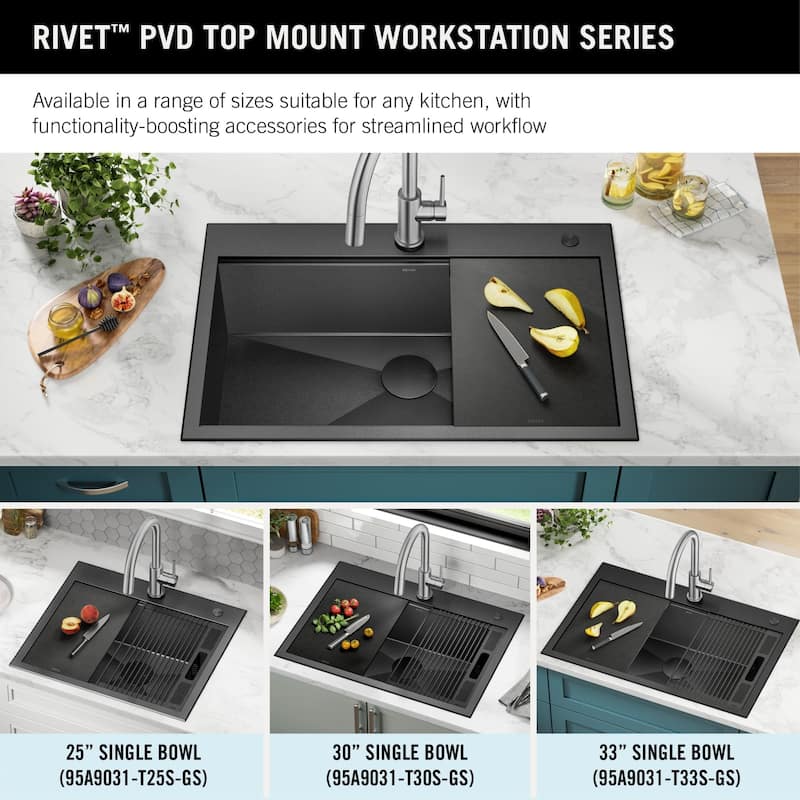 Delta 95A9031-T30S Rivet 30" Drop In Single Basin Stainless Steel