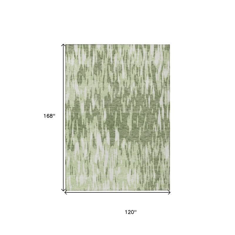 HomeRoots Abstract Transitional Rectangle Outdoor Rug