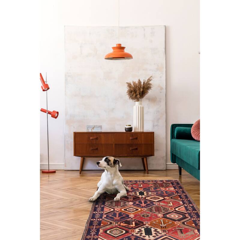 ECARPETGALLERY Hand-knotted Kayseri Vintage Red Wool Rug - 5'0 x 10'0