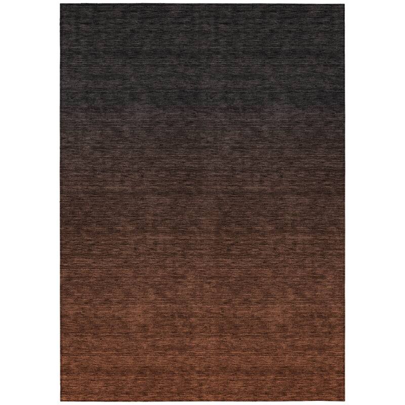 HomeRoots Abstract Transitional Rectangle Outdoor Rug