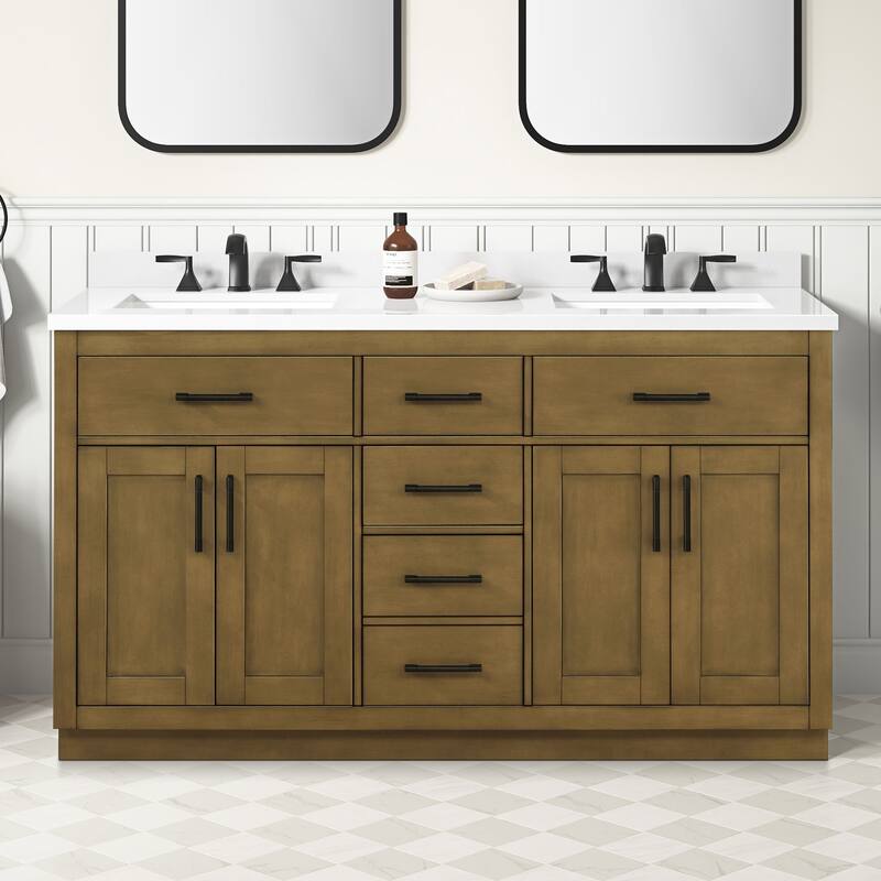 Bailey Bathroom Vanity with Power Bar